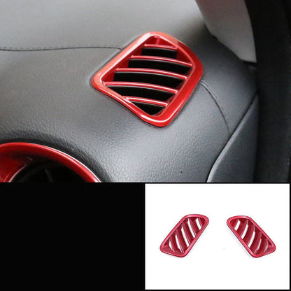 9 x Red ABS Interior Cover Trim Decor for Kia Forte/K3 (2019–2022)