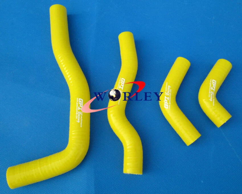 Silicone Radiator Hose Yellow for Honda CRF450X CRF450 2005-2016