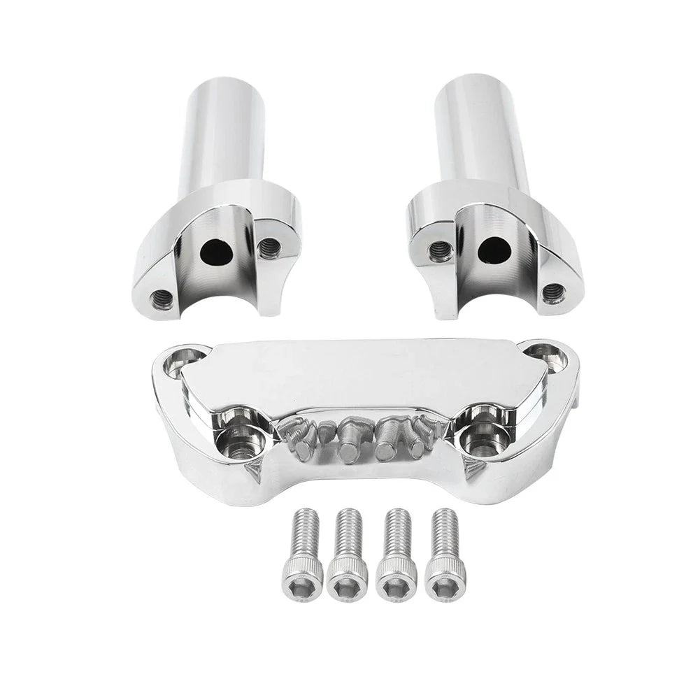 4" Risers 1" Handlebar Clamp for Harley Fat Boy Low Rider Softail (2007-2017)