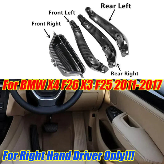 RHD Interior Inner Door Handle Pull Trim Cover for BMW X4/X3 (2011–2017)