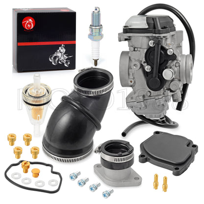 Carburetor and Intake Manifold Boot for Yamaha Wolverine 350 (1996–2005)