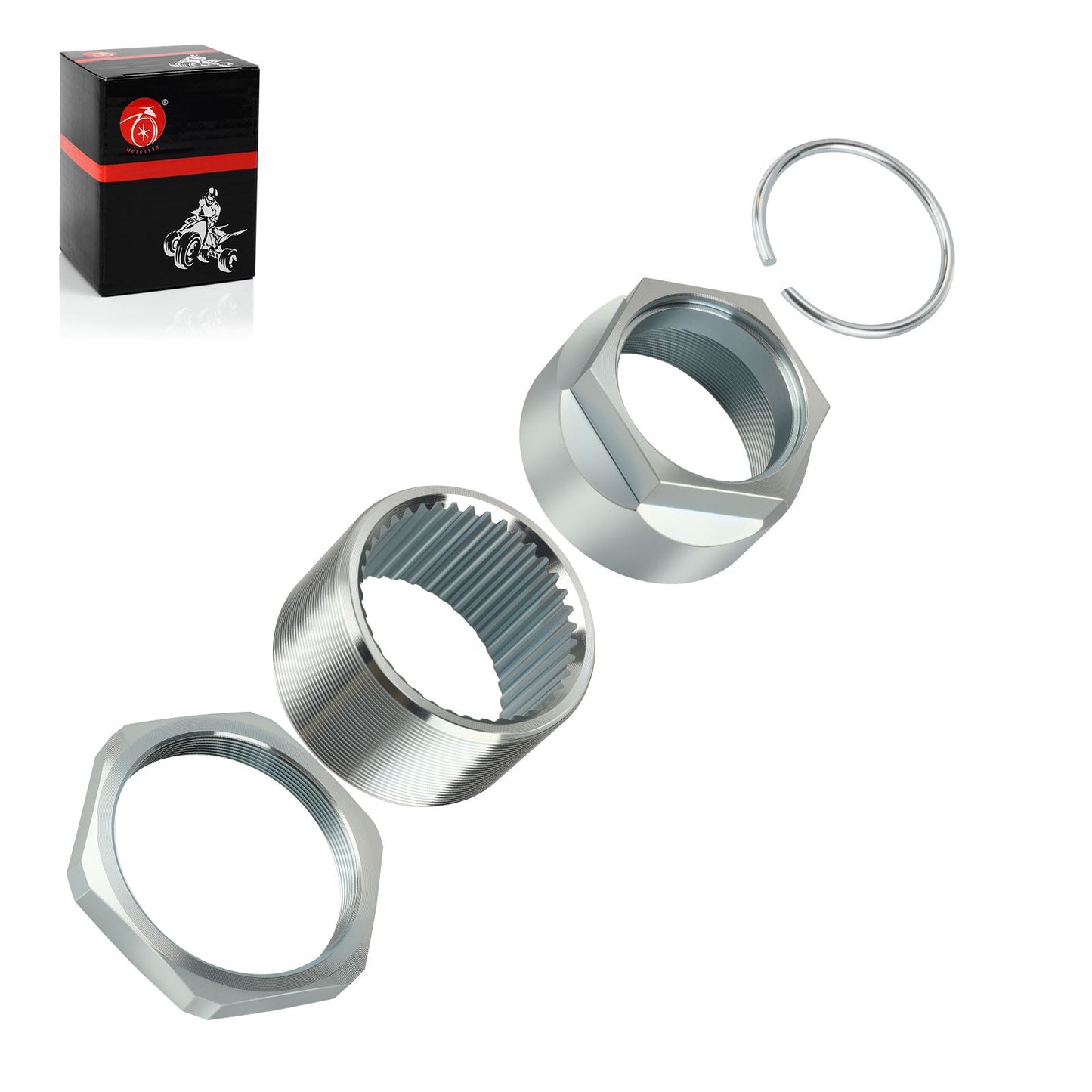 Axle Lock Nut Bolt Clip Assembly for Honda Sportrax 300 (1993–2008)