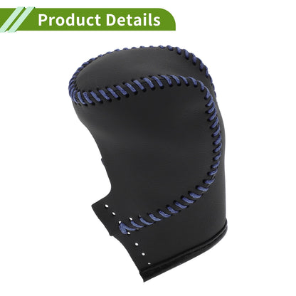 1 Pc Gear Shift Knob Cover Black Blue Faux Leather for Honda Civic (2022-2024)