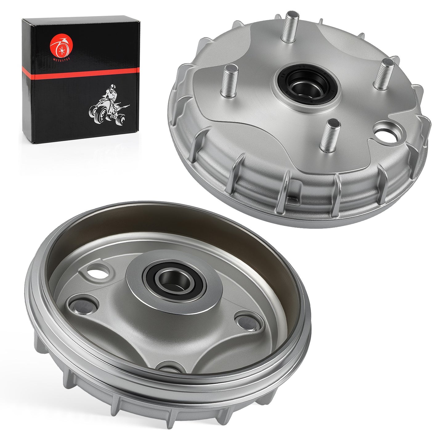 2 Front Brake Drums for Honda Rancher 350 TRX350TE TM 2000–2006