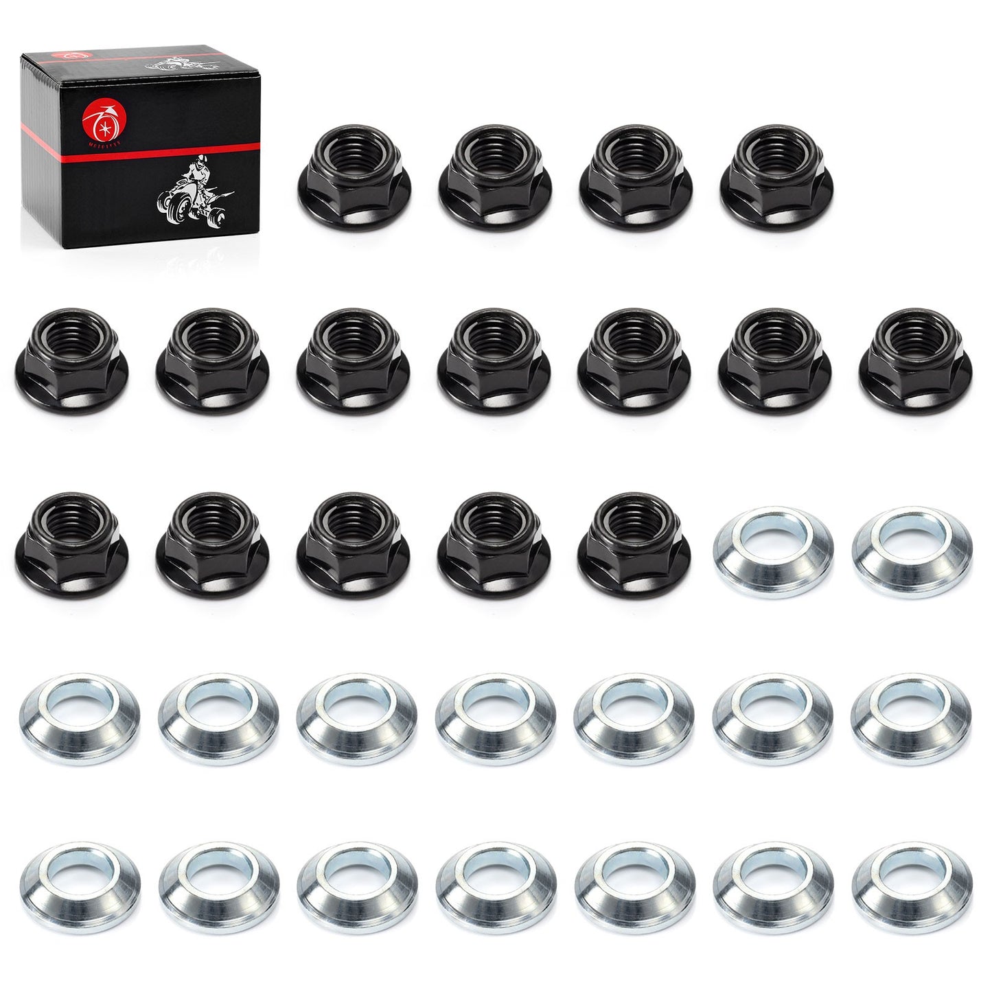 Wheel Lug Nut and Washer for Yamaha Banshee 350 (1995–2006)