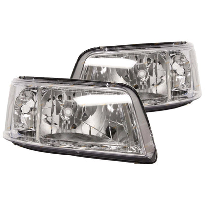 Clear Headlights Pair for VW Transporter T5 (2004–2009)
