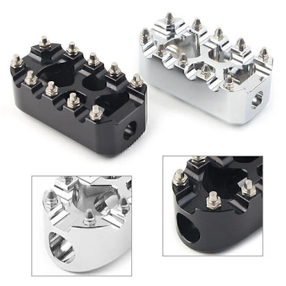 Universal Chrome Anti-Skid Gear Brake Shift Peg Pedals for Harley