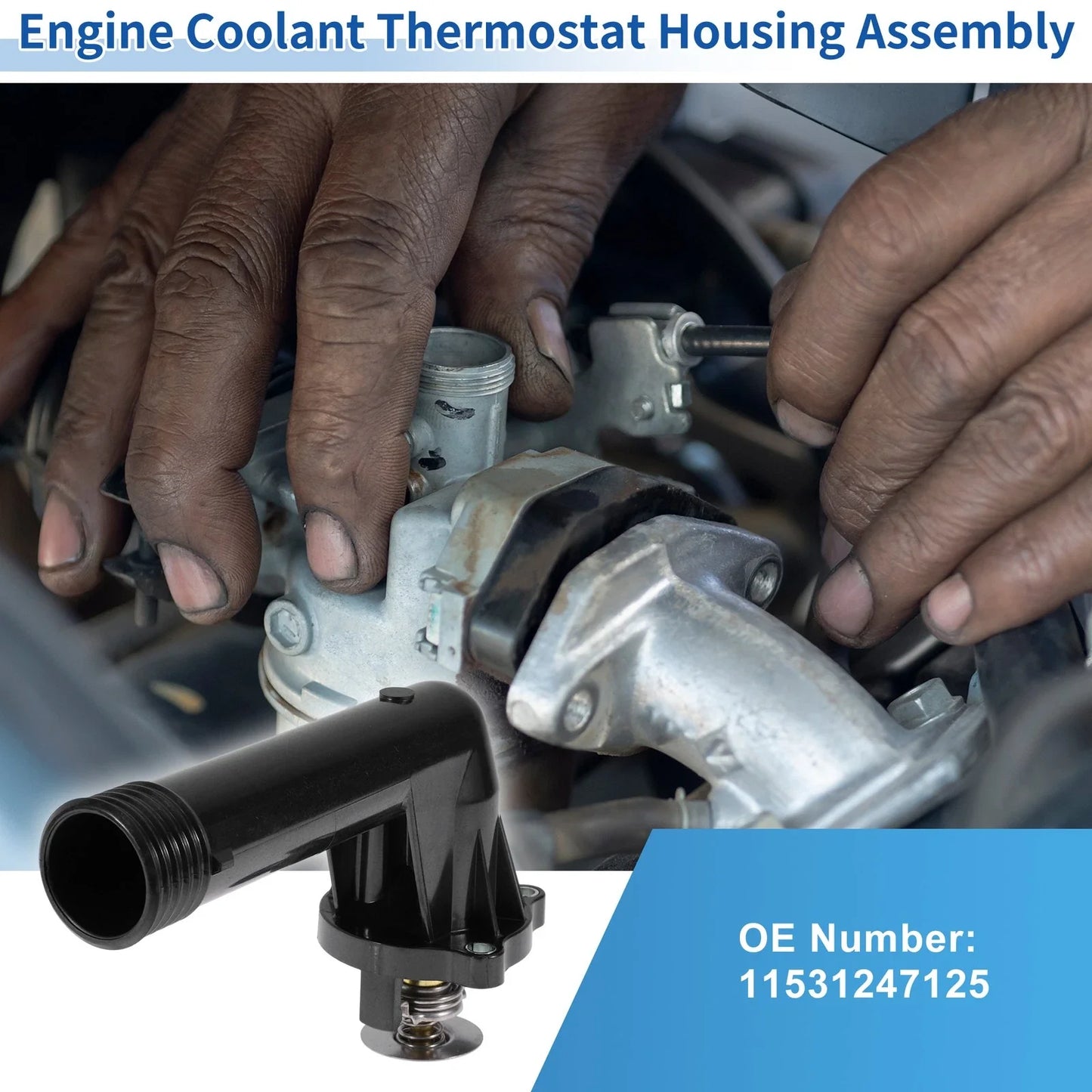 Engine Coolant Thermostat Housing Assembly for BMW 3 Series E36 (1990-2000)