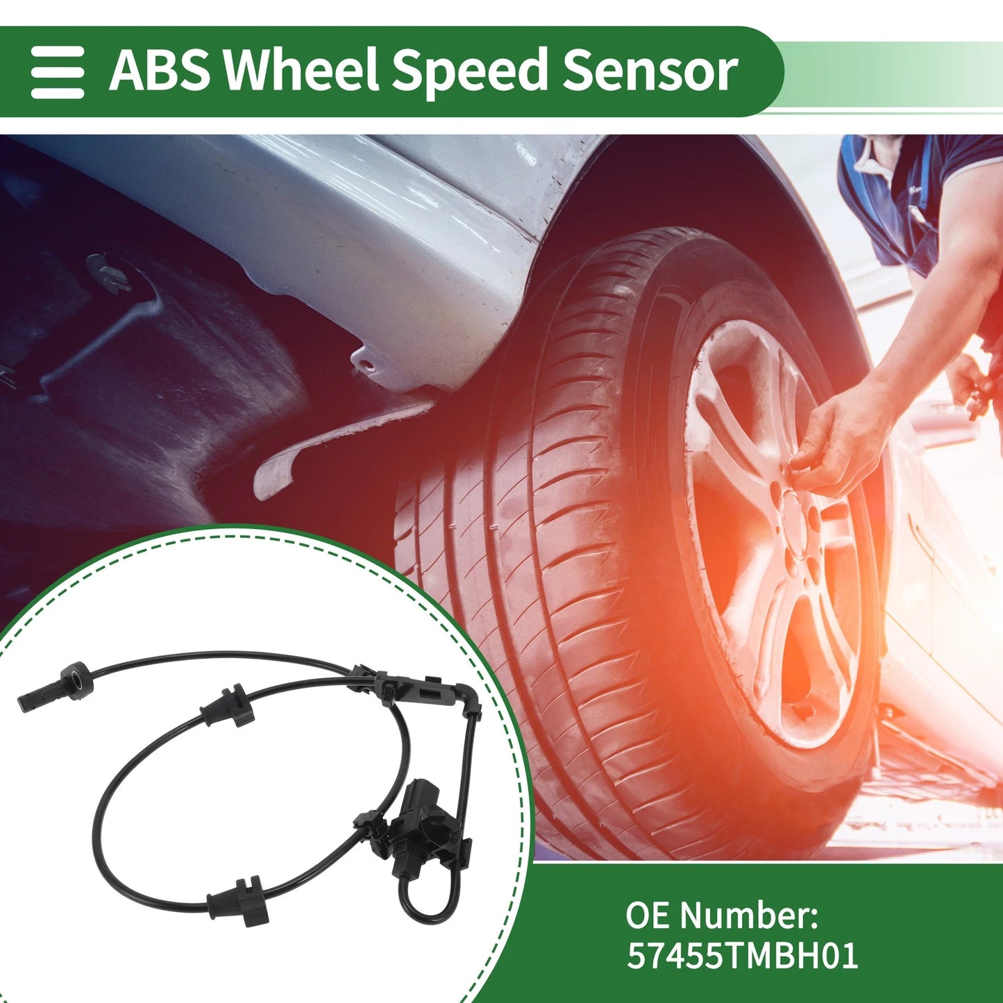 ABS Wheel Speed Sensor No. 57455TMBH01 for Honda CR-V (2017) Front Left
