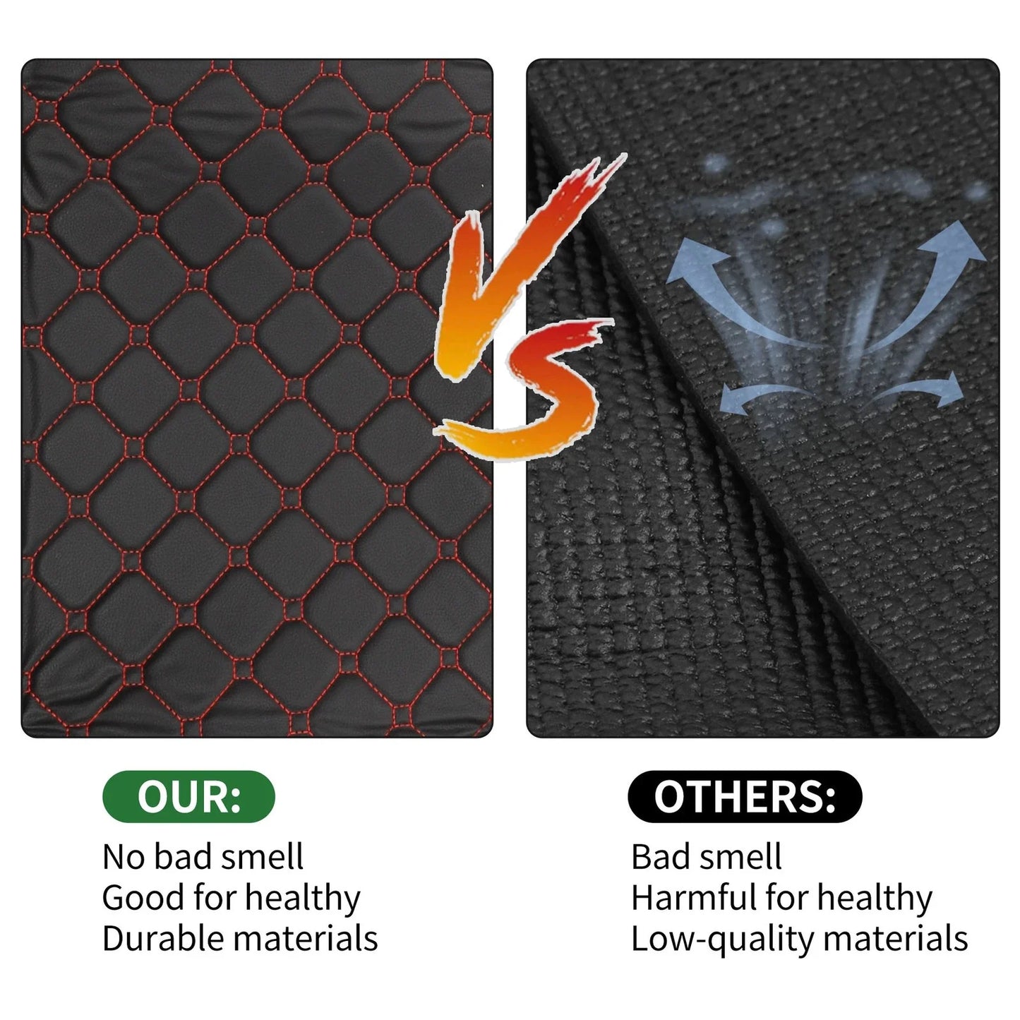 Heightened Edge Cargo Liner Rear Trunk Mat for Honda CR-V 2007-2011 Black XPE