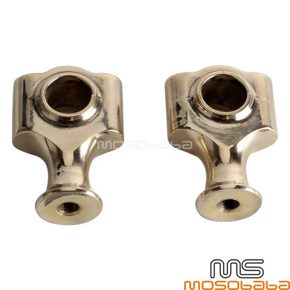 1 Inch Retro Brass Handlebar Risers for Harley Chopper Dyna Street Bob
