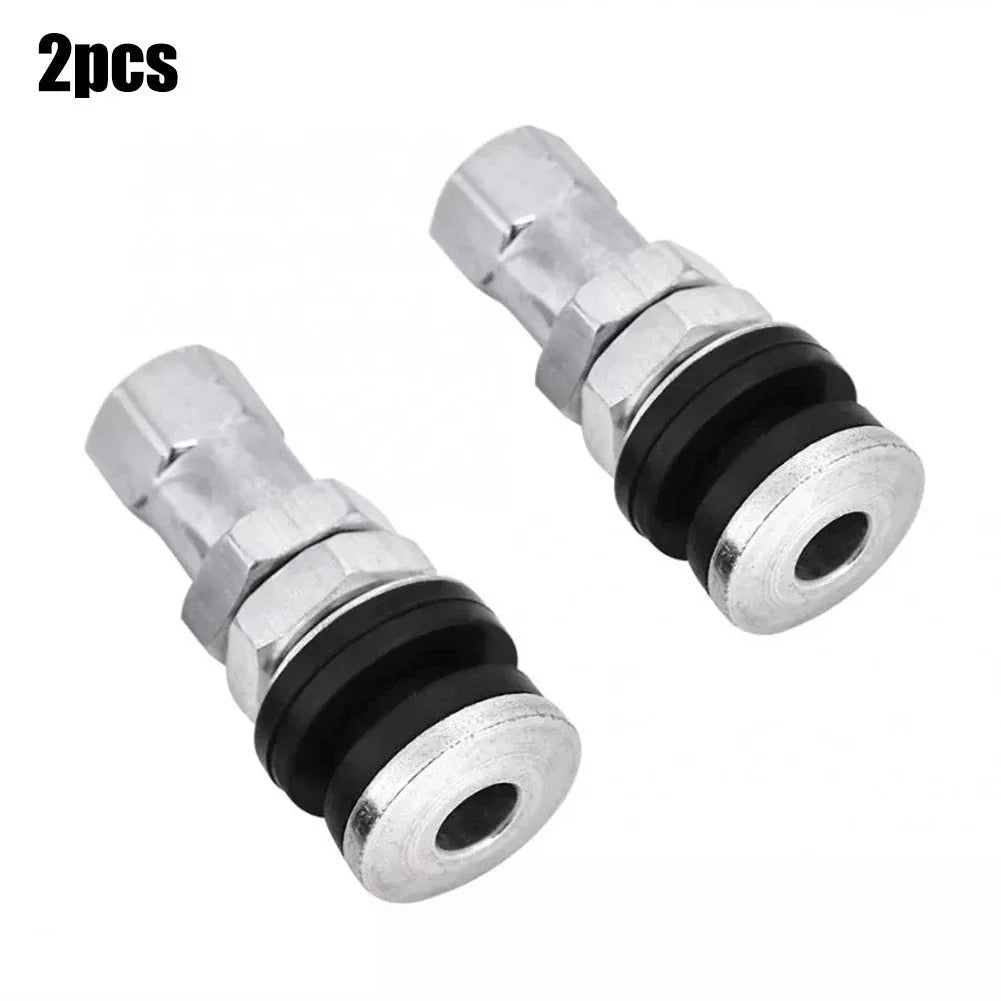 2 x Tire Valve Short Stems for Cars & Motorcycles