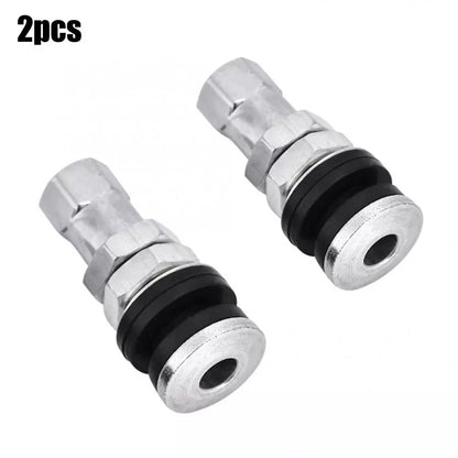 2 x Tire Valve Short Stems for Cars & Motorcycles