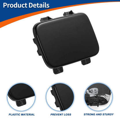 Tow Hook Cover Front Bumper for BMW 1 Series Black