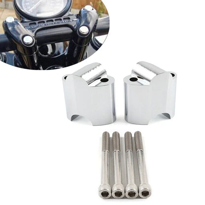 2" Handlebar Risers Mount Extension Chrome for Harley Sportster 48 XL1200X (2010-2023)