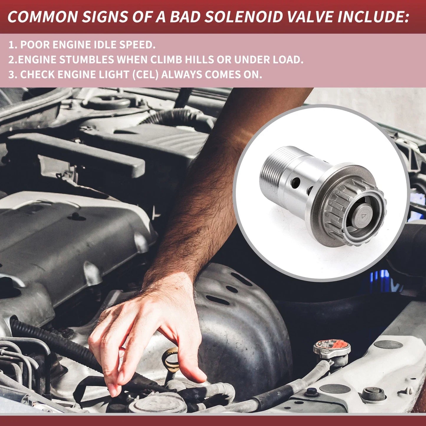 VVT Camshaft Adjuster Valve for BMW 230i 2.0L (2017-2024)