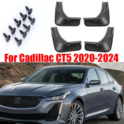 Mud Flaps Splash Guards Fender Mudguards 4X for Cadillac CT5 (2020–2024)