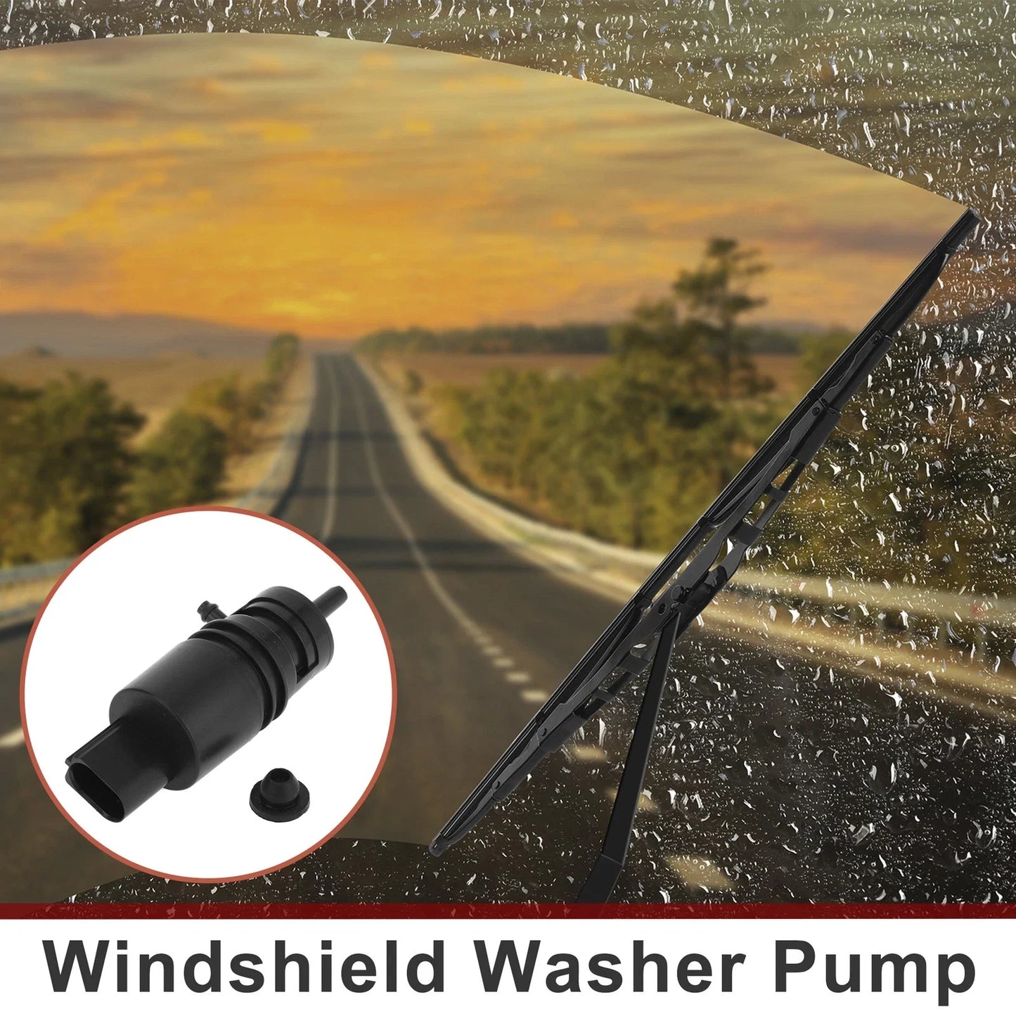 Windshield Washer Pump w/Grommet for BMW