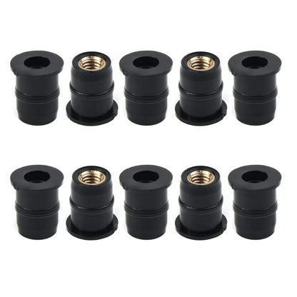 Panel Nuts 5mm 10 x for Motorcycle Rubber ATV
