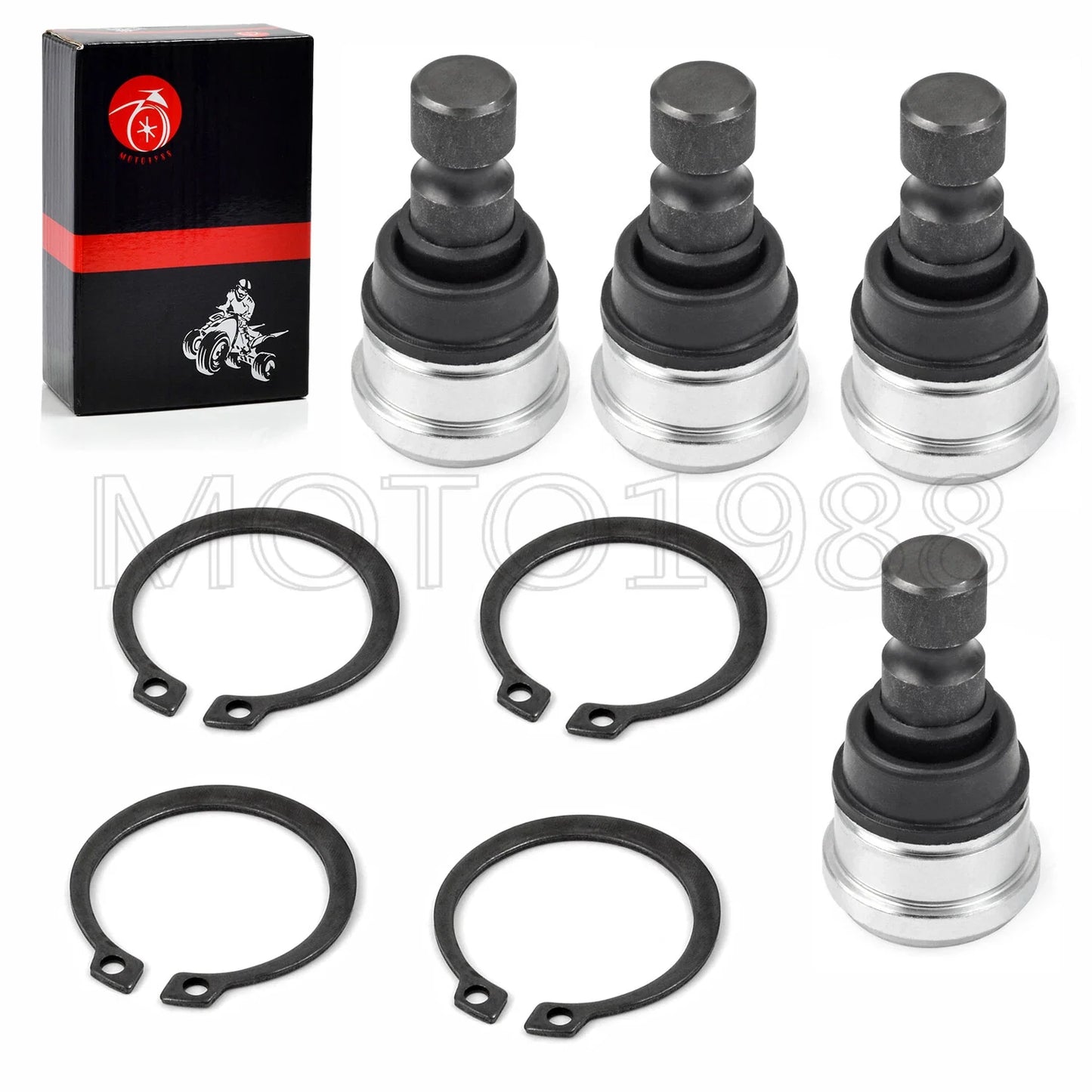 4x Ball Joint U/L for Polaris Sportsman 550-1000 XP/X2/Touring (2008–2013)