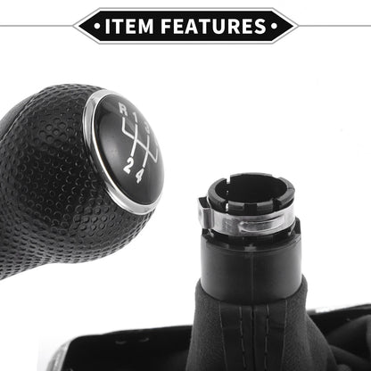 5 Speed Manual Gear Shifter Knob with Cover for VW Golf IV (1997–2005)