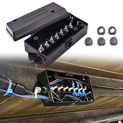 7-Way Electrical Trailer Junction Box, 7-Gang Trailer Wire Connection Box