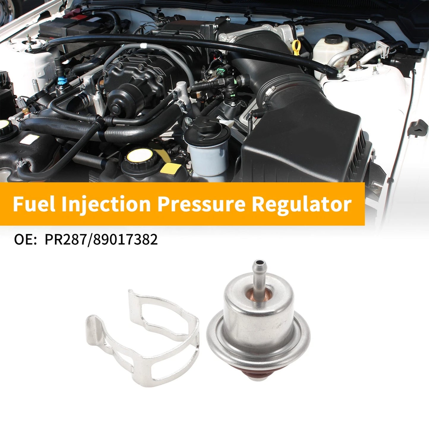 Fuel Pressure Regulator for Chevrolet Tahoe (2002–2005) No.PR287 Metal 20-70 Psi