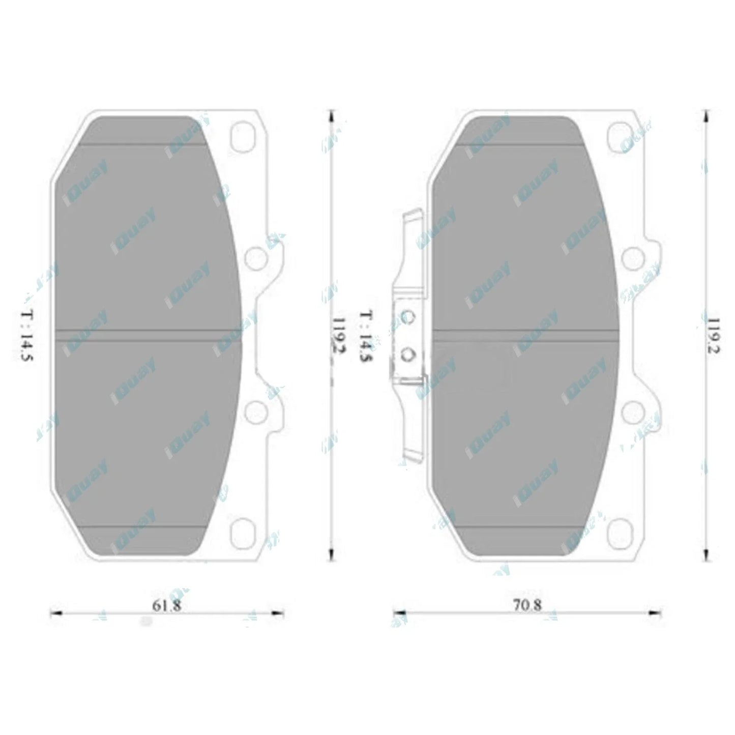 Brembo Front Disc Brake Pad Set for Nissan Silvia S15 2.0L SR20DET 1999~2002 RWD