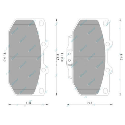 Brembo Front Disc Brake Pad Set for Nissan Silvia S15 2.0L SR20DET 1999~2002 RWD
