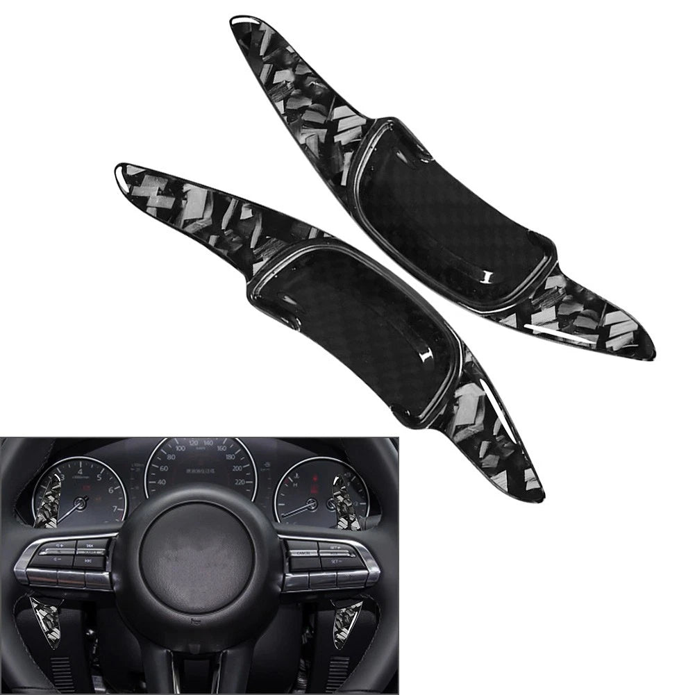 Carbon Fiber Red Remote Key Shell Cover for Mazda 2 3 5 6 CX-3 CX-5 CX-9 (2010–2023)