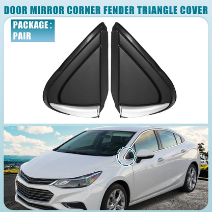 1 Pair Mirror Corner Fender Triangle Cover No. 84106815/84106816 for Chevrolet