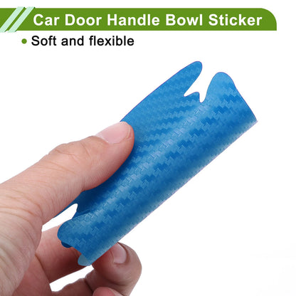 Car Door Handle Bowl Sticker for Universal Fit (83x90mm) - Light Blue