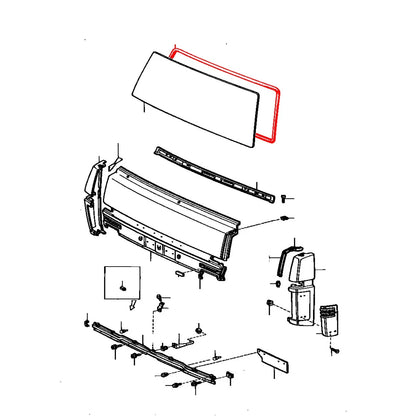 Front Windshield Weatherstrip for Toyota Dyna (BU20–BU30)