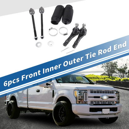 6 x Front Inner Outer Tie Rod End Links Kit for Ford Ranger (2001-2011)
