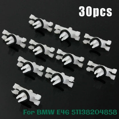 30x Roof Rain Moulding Trim Fastener Clips for BMW 3 Series E46 (1998–2014)