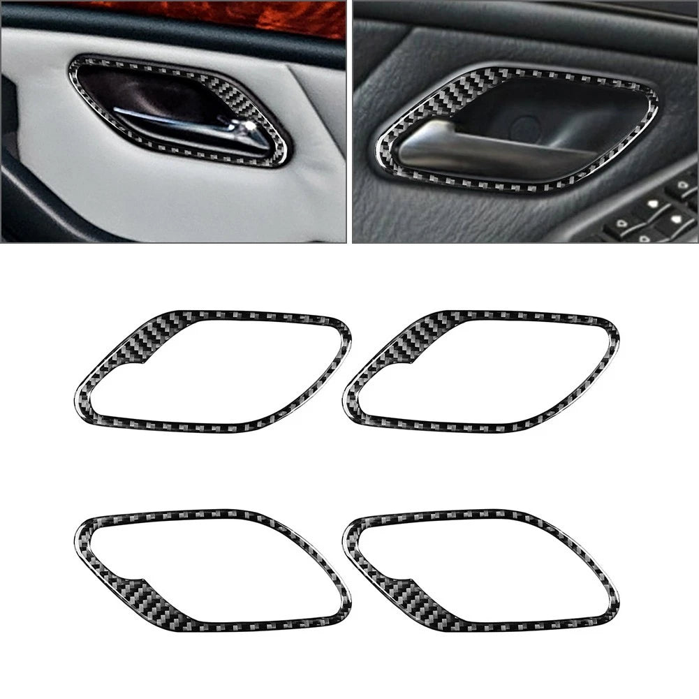Carbon Fiber Door Handle Frame Cover Trim for BMW 5 Series M5 (1998–2003)