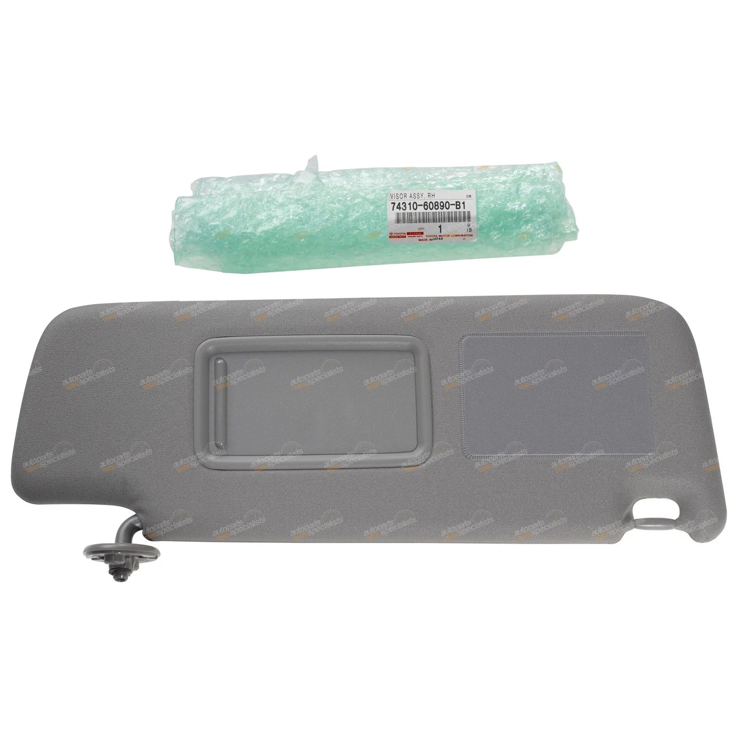 Stone Grey RH Sun Visor for Toyota Prado (120 Series)