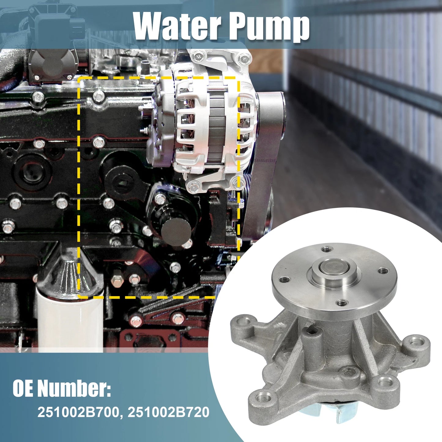 Water Pump Assembly No. 251002B700/251002B720 for Hyundai