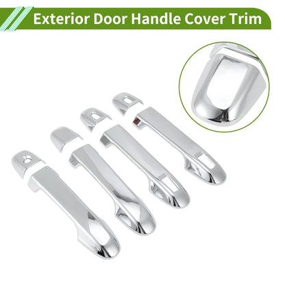 Exterior Door Handle Cover Trim for Toyota Alphard (2015–2021) Silver Tone