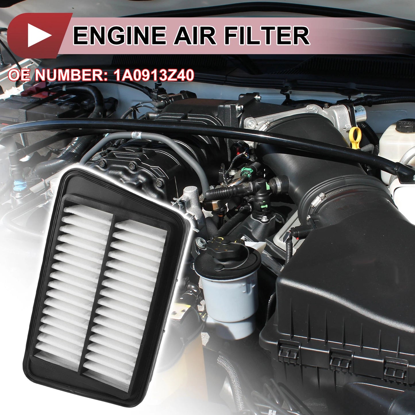 Car Engine Air Filter No. 1A0913Z40 for Mazda EBD-DG64V