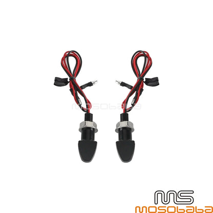 LED Turn Signal Light Lamp w/Smoke Lens for Harley Yamaha Suzuki