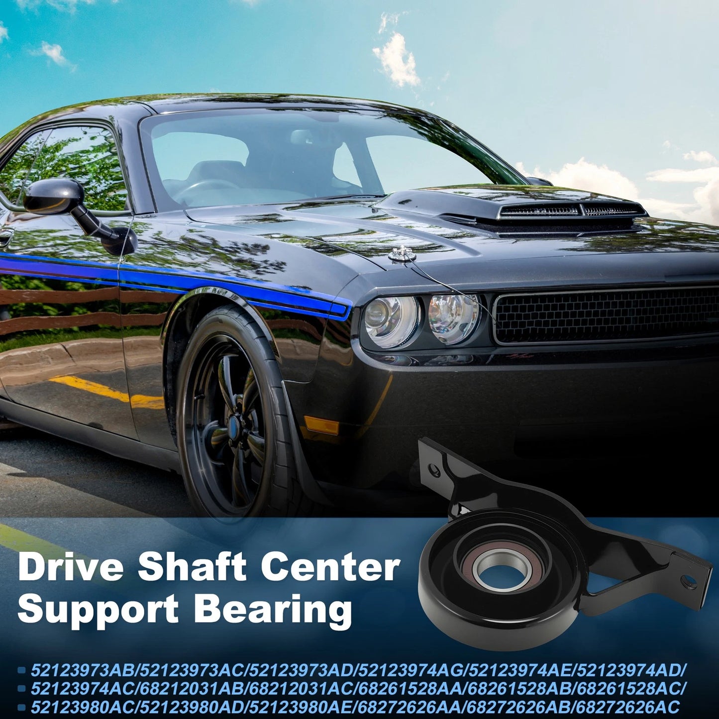 Drive Shaft Center Support Bearing for Chrysler 300 (2015–2018) No. 52123973AB