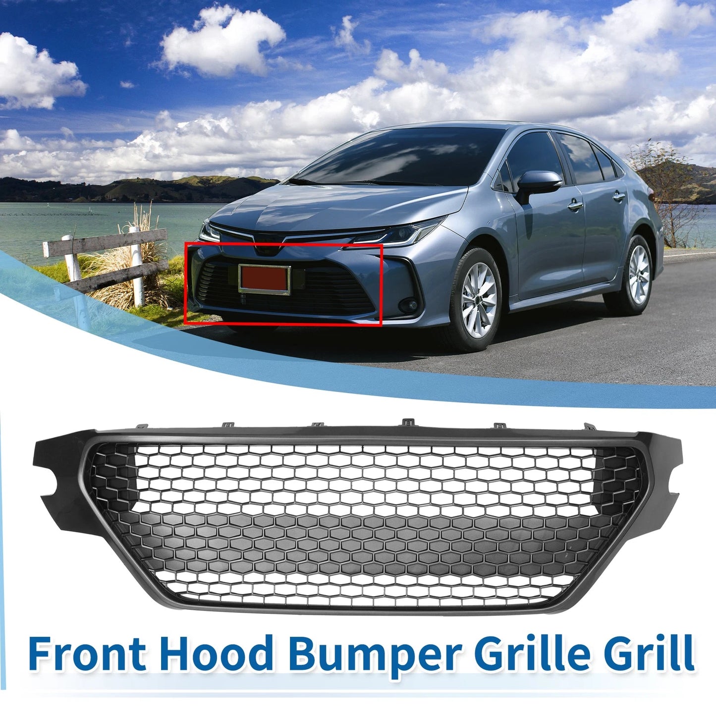 Front Hood Bumper Grille Grill for Toyota Corolla SE (2020–2022) No.5311202A50
