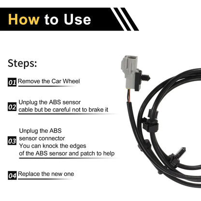 ABS Wheel Speed Sensor for Dodge Ram 1500 Front Left Right (2000-2001)