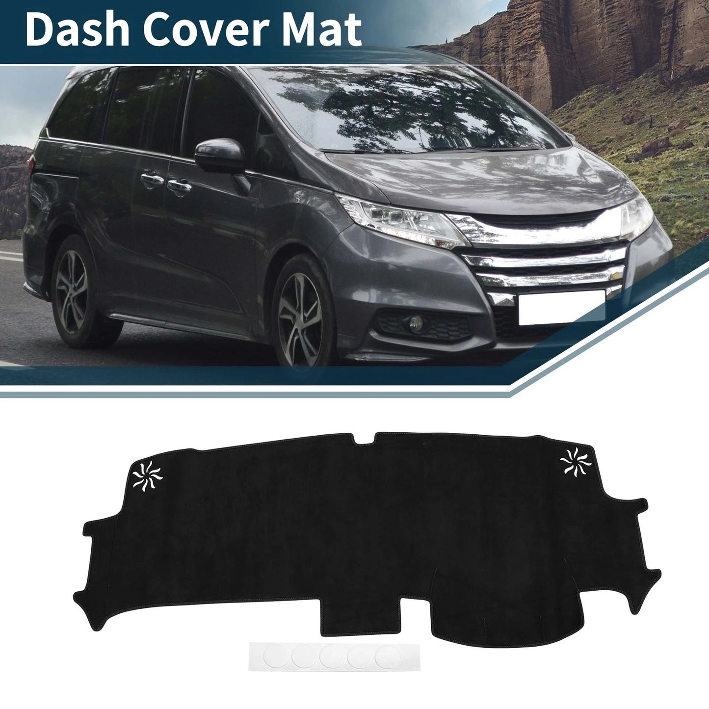 Dashboard Cover Mat for Honda Stepwgn Air Spada (2022–2023) Black