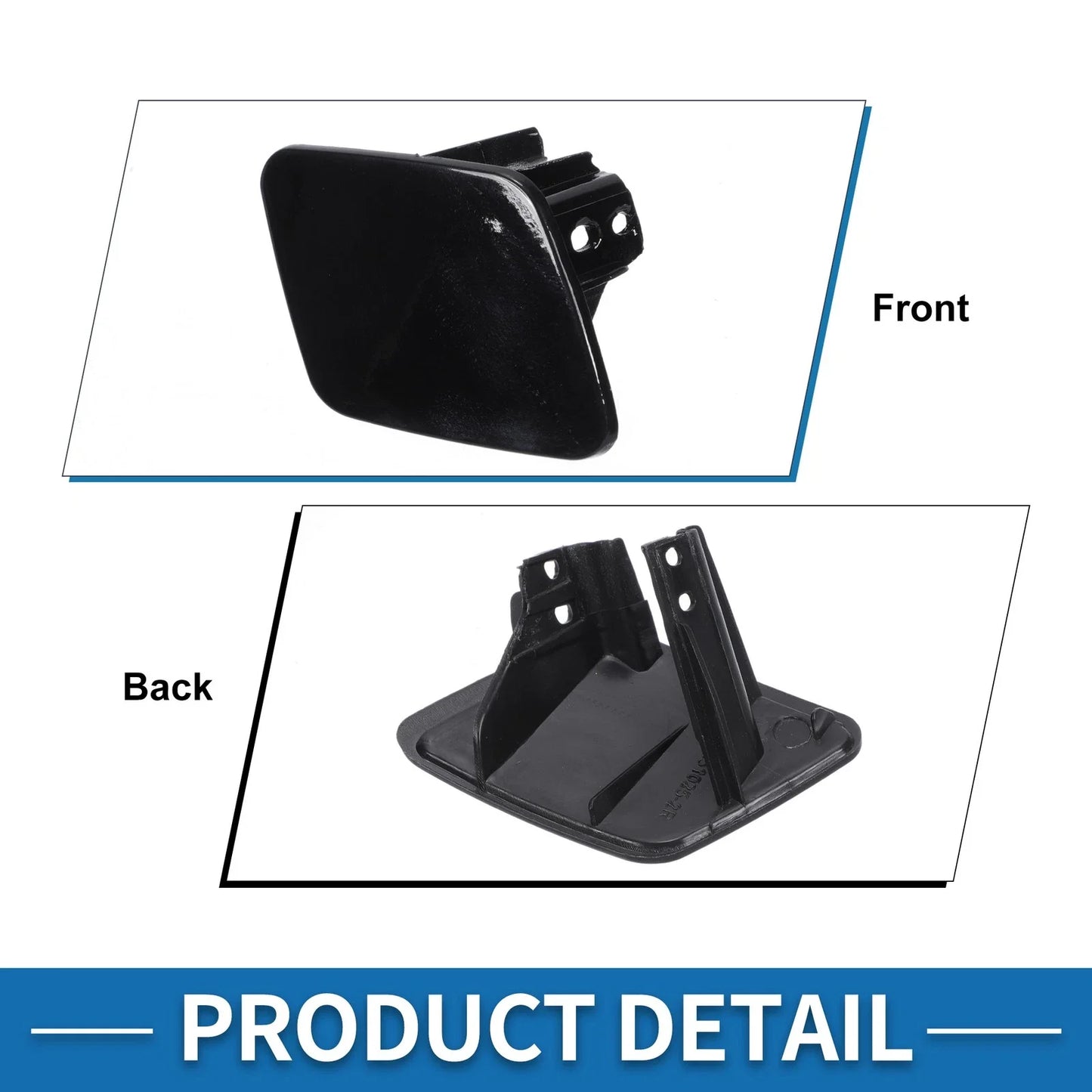Right Side Bumper Headlight Washer Nozzle Cover Cap for BMW 1 Series Black
