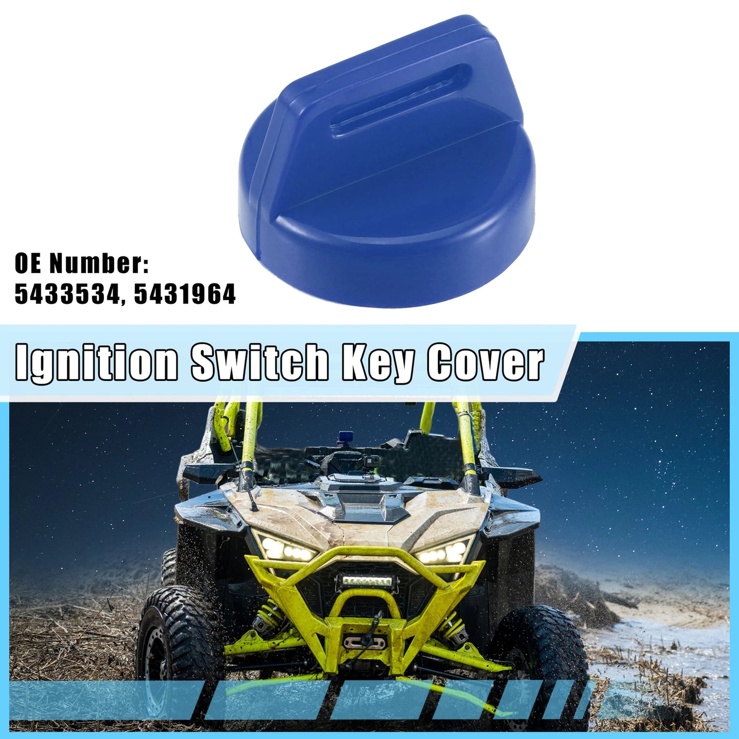 3X Ignition Switch Key Fob Cover Shell Case for Polaris RZR XP1000 900