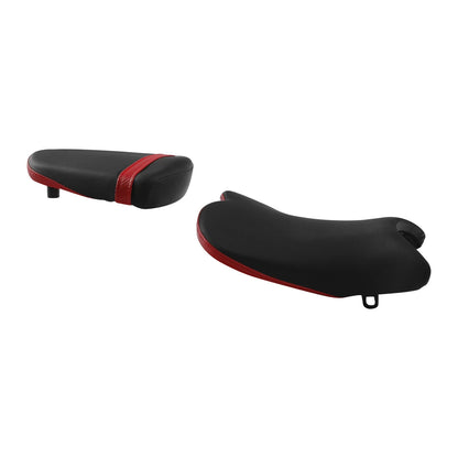 Black Red Driver & Passenger Seat for Suzuki GSXR600 GSXR750 (2006-2007)