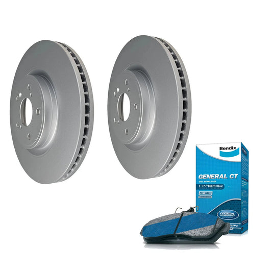 Set of 4 Bendix Front Brake Pads and Basco Rotors for Honda CR-V (2017–2023)