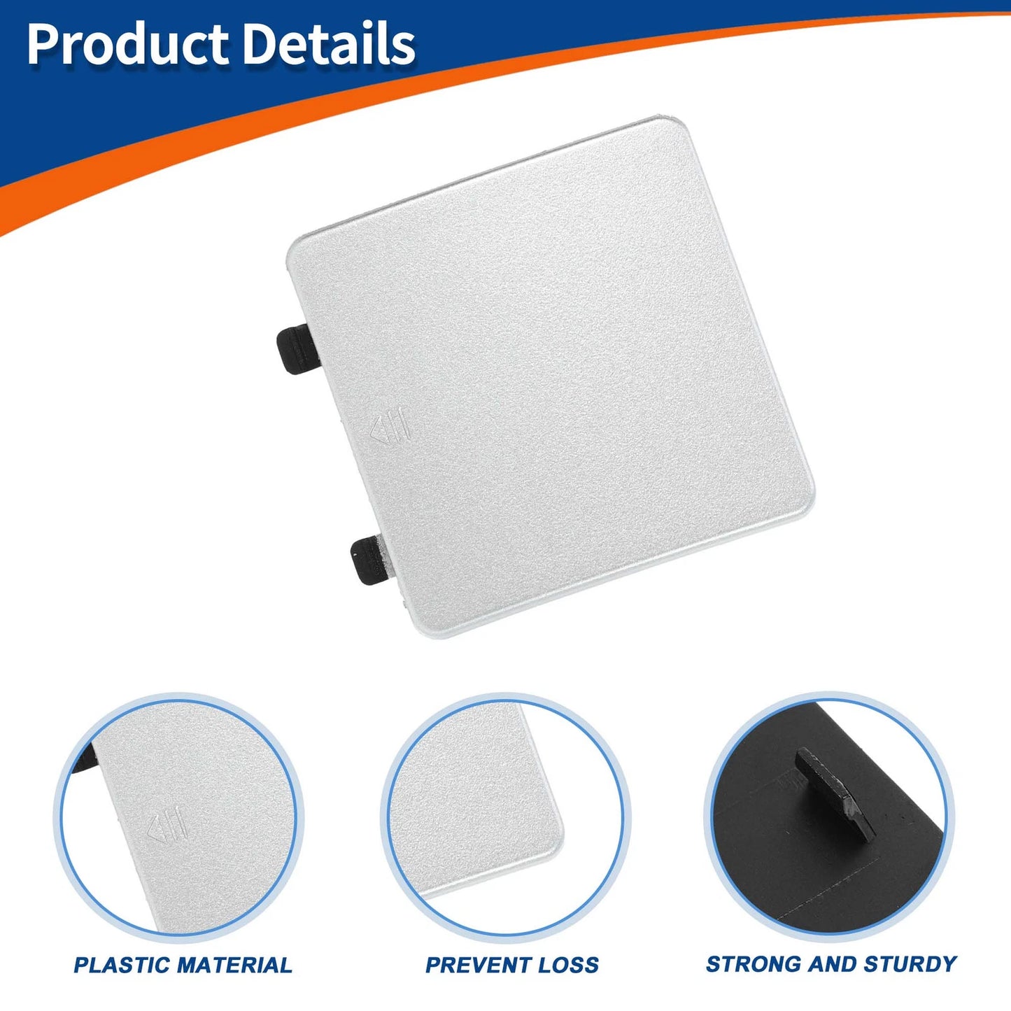 Tow Hook Cover for Mercedes-Benz CLS (2006–2011) No.A2198850026 Silver